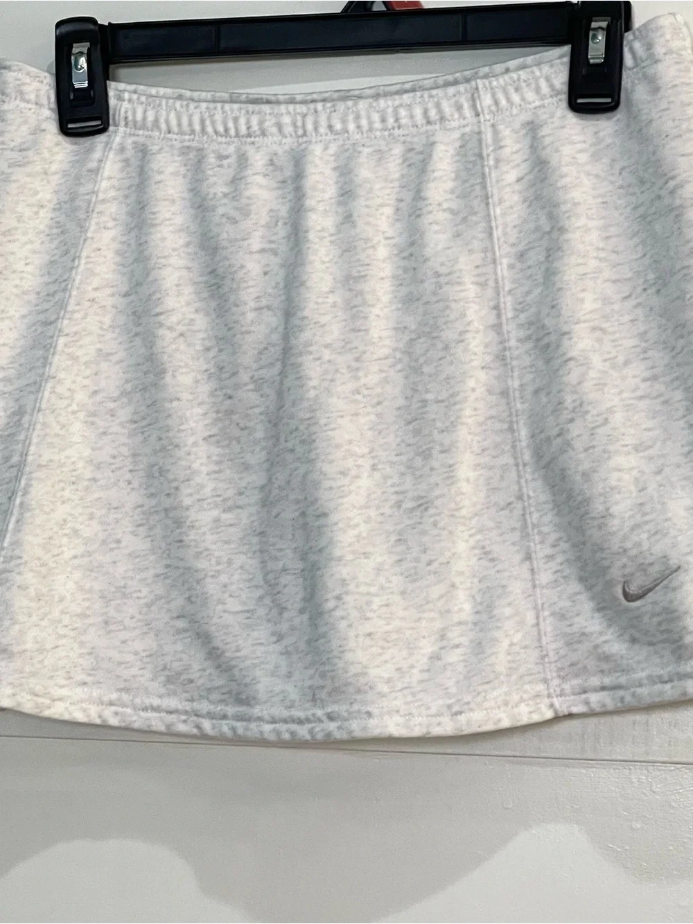 Nike Heather Gray Tennis Skort with Subtle Swoosh